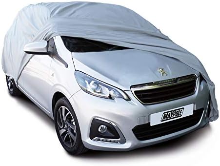 Maypole Breathable Full Cover for Small Cars Water Resistant, Grey by Maypole