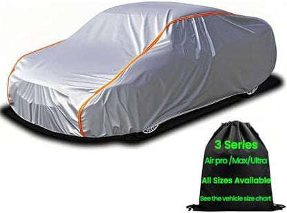 Waterproof Sport Small Car Cover,Snow Vehicle Cover,Car Covers for Automobiles All Weather Waterproof, Rain Snow Protector,for All Weather Inner Soft Sport Car Under 163" by AnITAnT