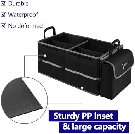Collapsible Trunk Organizer and Storage for Car with Leak proof Cooler Bag - Image 4