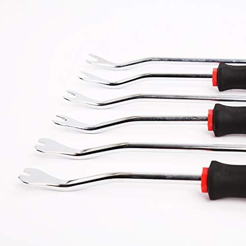 WINTOOLS 6PCS Heavy Duty Car Vehicle Trim Clip Removal Set Upholstery Chrome Car Door Panel - Image 3