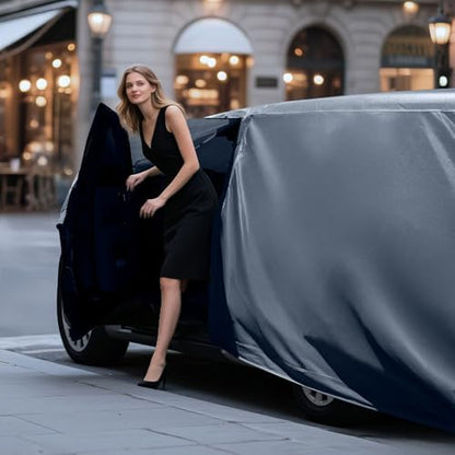 Waterproof HR-V(2016-2026) Car Cover with Breathable Vents, [Upgrade] Premium Covers with Cotton Liner and Zipper Door,Sun Rain Snow Dust Uv Protection.(Gift with Towel Storage Bag) - Image 7