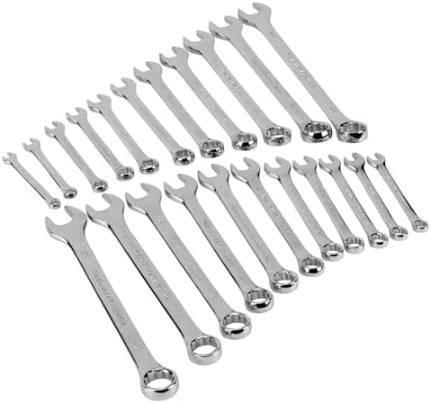 Performance Tool W1069 22-Piece SAE and Combination Metric Wrench Set with Organizer Rack by PerformanceTool