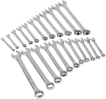 Performance Tool W1069 22-Piece SAE and Combination Metric Wrench Set with Organizer Rack by PerformanceTool