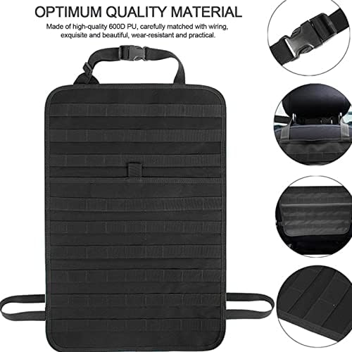 Universal Tactical Seat ​Back Organizer Vehicle Molle Panel Organizer Storage Bag with 5 Detachable Molle Pouch for All Vehicel Such as Jeep,Truck,SUV, Car, Ford,Chevy etc - Image 5