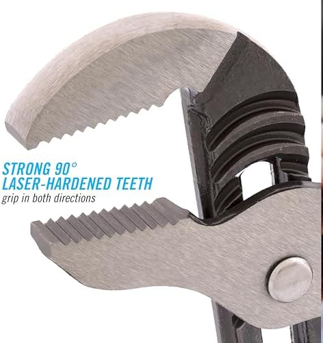 Channellock 3pc Tongue & Groove Pliers Set GS-3 - Laser Heat-Treated Teeth, High Carbon Steel - 6.5", 9.5", 12" - Image 4
