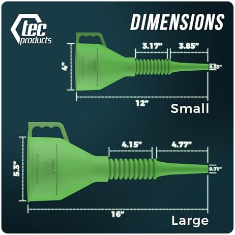 TEC Products FlexAll Long Flexible Oil Change Funnels for Automotive Use - Image 4