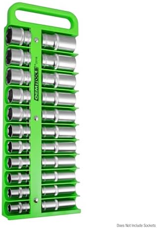 OEMTOOLS 23118 1/2" Drive Portable Magnetic Socket Organizer, Sockets Organizer, 1/2 Inch Socket Organizer, Green - Image 7