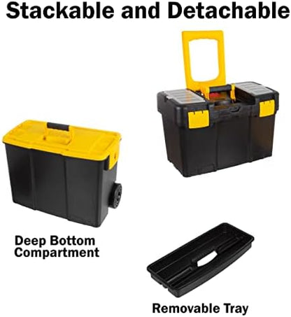 Stalwart Portable Tool Box with Wheels - Image 3
