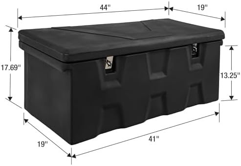 Buyers Products 1712240 All-Purpose Poly Storage Chest, 6.3 cu ft, Black - Image 5