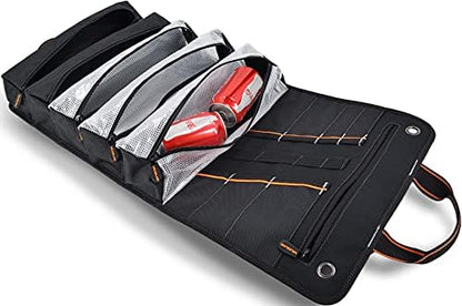 WELKINLAND Men's Tool Roll Organizer, Heavy-Duty 1680D Tool Roll Up Bag - Image 5