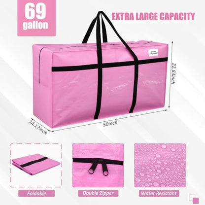 Windyun 4 Pack 69 Gallon Extra Large Moving Bags XXL Heavy Duty Storage Bag - Image 3