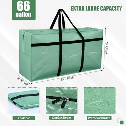 4 Pcs 66 Gallon Extra Large Moving Bags Heavy Duty Storage Bag - Image 3