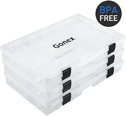 Gonex 3600 3700 Fishing Tackle Trays Lure Box with Adjustable Dividers - Image 4