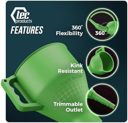 TEC Products FlexAll Long Flexible Oil Change Funnels for Automotive Use - Image 5