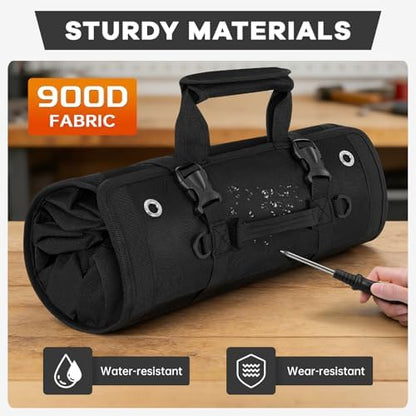 ANILD 18.5 Inch Extra Long Tool Bag Roll Up, Roll Up Tool Bag Organizer - Image 6