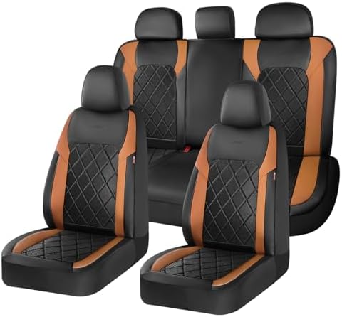 Coverado Car Seat Covers, Seat Covers Full Set, 5 Seats Automotive Seat Cover, Mesh Breathable Seat Protectors, Universal Fit for Most Cars by COVERADOAUTO