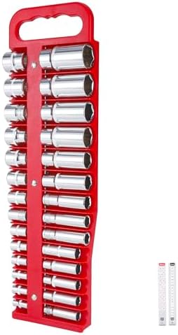 Reniteco Magnetic Socket Organizer, 3/8" Drive, 28-Socket Rail by Reniteco