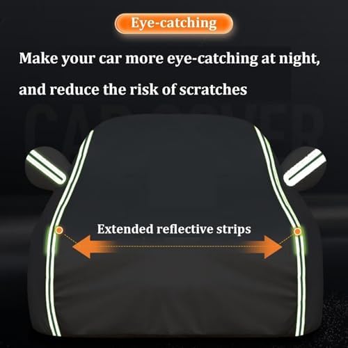 Car Cover Outdoor for Chery Tiggo 4 2024-2026, Waterproof Thicken Full Car Covers with Cotton Lining, Large Hail Blanket Rain Snow Sun UV Protection Covers - Image 4