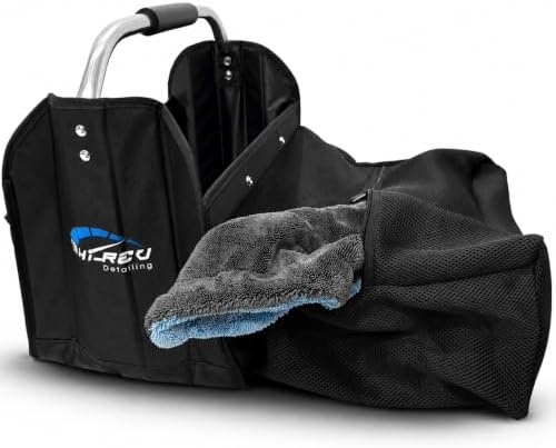 Towel Locker Car Detailing Trunk Organizer with Breathable Microfiber Towel Storage Bag, Protects Drying Towels from Trunk Dirt and Grit, Collapsible Caddy with Bottle Pockets by Unknown