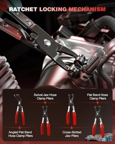 Saker Hose Clamp Pliers Set, Automotive Clamp Removal Tool Kit 9PCS - Image 7