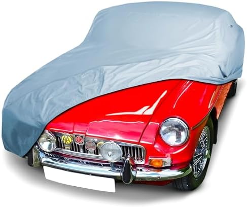iCarCover Car Cover Waterproof All Weather for 1962-81 MG MGB Roadster, GT by iCarCover