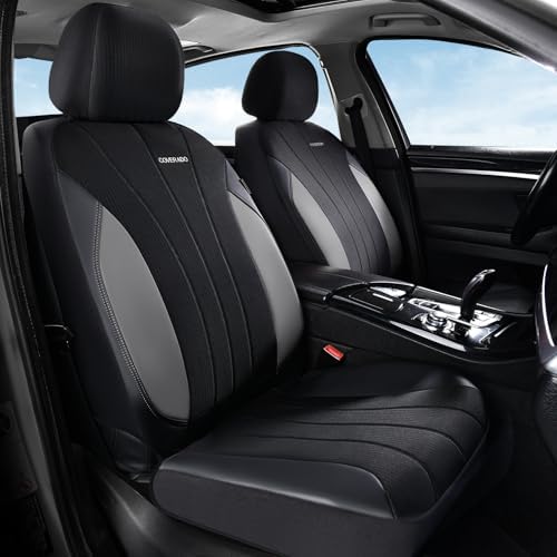 Coverado Automotive Seat Cover Full Set, Front and Rear Seat Covers, Waterproof Car Seat Covers 5 Seats, Luxury Car Seat Protectors Universal Fit for Most Vehicles, SUV, Truck, Sedan - Image 2