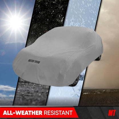 MotorTrend Custom Fit Car Cover for Telsa Model S, All-Weather Protection for Cars Trucks & SUVs, UV Resistant Waterproof Scratch-Resistant, Vehicle Cover for Outdoor & Indoor - Image 3