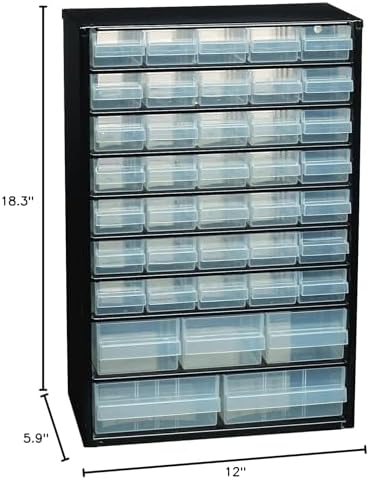 Raaco Steel Storage Cabinet, Tall 40-Drawer (C10-40) - Image 2
