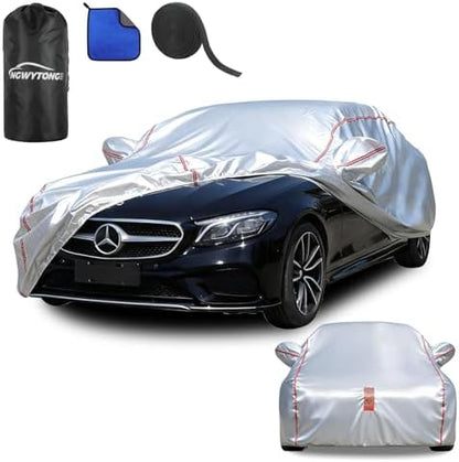 Car Cover Waterproof All Weather, 8-Point Fastening for Benz E-Class by Unknown