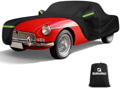 QUNSUNUS Car Cover for MG MGB Roadster/GT 1962-1981 with Cotton Lining by QQUNSUNUS
