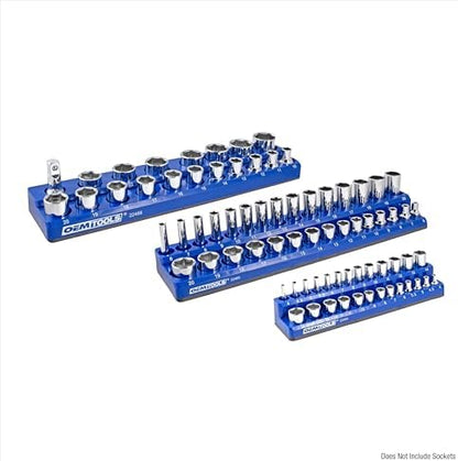 OEMTOOLS 22486 3-Pc Magnetic Socket Organizer to Hold 68 Metric Sockets - Image 2