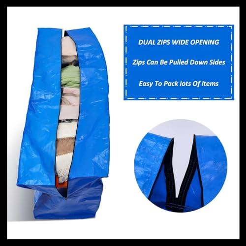 Windyun 4 Pack 98 Gallon Extra Large Moving Bags XXL Heavy Duty Storage Bag - Image 3