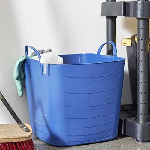 Life Story 25 Liter 6.6 Gallon Durable Plastic Storage Tote, Blue (18 Pack) - Image 6