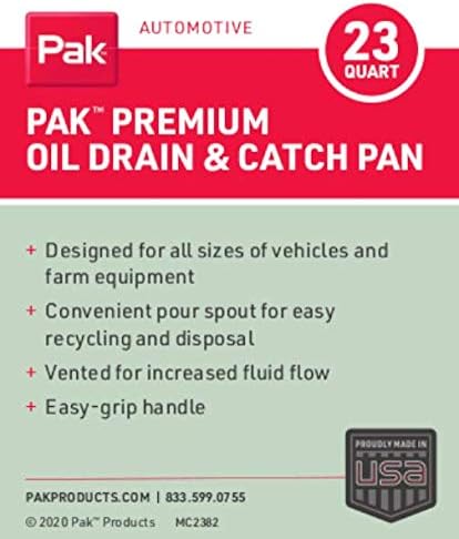 PAK 23 Quart Oil Catch Drain Pan Container - Image 5