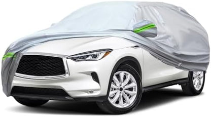 AUQDD 6-Layers Premium SUV Car Cover Waterproof All Weather Weatherproof UV Sun Protection Snow Dust Storm Resistant Outdoor Exterior Custom Form-Fit Full Padded Car Cover with Straps 178"-190" K7 by AUQDDAutoPartsWholesale
