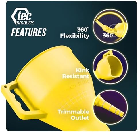TEC Products FlexAll Long Flexible Oil Change Funnels for Automotive Use - Image 5