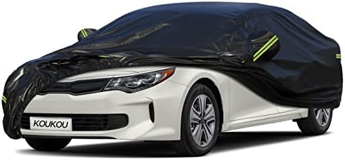KouKou Waterproof Car Cover All Weather, Fits 185-193 inch by focusonqualityservicehear