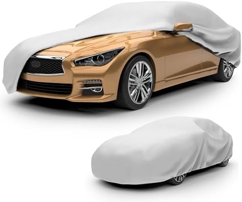 Budge Lite Car Cover, Breathable Dustproof Cover, Fits Sedans up to 200" by Budge