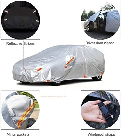 Kayme Hatchback Car Cover Waterproof All Weather (UP to 177 Inch) - Image 3