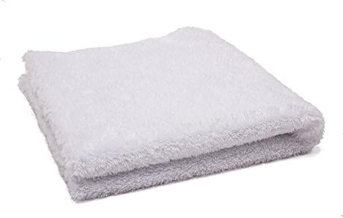 Autofiber Korean Plush Premium Edgeless Microfiber Detailing Towels - Pack of 4, White (16 inch x 16 inch) - Image 3