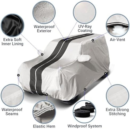 iCarCover Car Cover Waterproof All Weather for 2023-2026 Grand Wagoneer L - Image 4