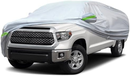 AUQDD 6-Layers Premium Truck Car Cover Waterproof All Weather Weatherproof UV Sun Protection Snow Dust Storm Resistant Outdoor Exterior Custom Form-Fit Full Padded Car Cover with Straps 230"-260" K15 by AUQDDAutoPartsWholesale