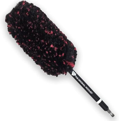 Wheel Woolie Drill Powered Wheel Cleaning Brush – 12“ Rim Brush Drill Attachment, Brake Dust Cleaner, Alloy Wheel & Spoke Cleaning Tool, No-Scratch Car Detailing Brush w/Hex Control Grip | Made in USA by BraunBrush