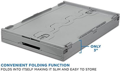 Mount-It! Collapsible Plastic Storage Crate, 65L, 1-Pack - Image 6
