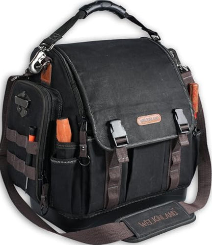 WELKINLAND 41-Pocket Electrician Tool Bag, 14-Inch Hard Bottom Tool Bag by WELKINLAND