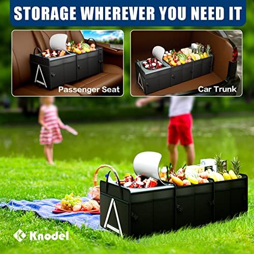 K KNODEL Trunk Organizer Storage with Cooler for Car and SUV (Large, Black) - Image 5