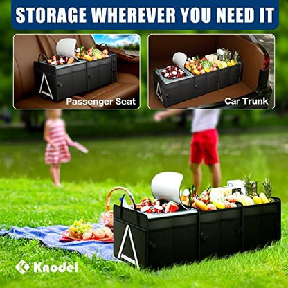 K KNODEL Trunk Organizer Storage with Cooler for Car and SUV (Large, Black) - Image 5