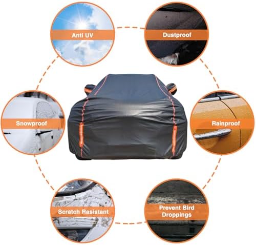 Car Cover Waterproof All Weather for SUV (185-190 inch) - Image 6