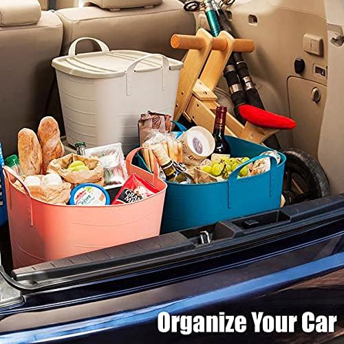 Life Story Flexible Tub Basket 25 Liter/6.6 Gallon Plastic Multifunction Storage Tote Bin with Handles, Black (12 Pack) - Image 6