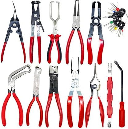 12PCS Auto Electrical Disconnect Pliers Set & Fuel Line Disconnect Tool Kit by JDUanL